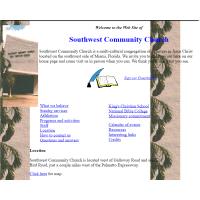 Southwest Community Church Website Screenshot